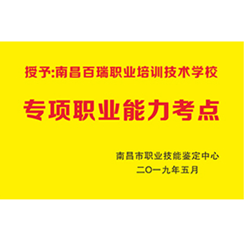 專項職業能力考點